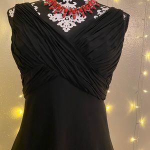 Rena Rowan Party Black Dress